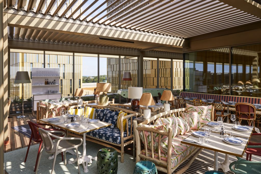 Rooftop restaurant Mama Shelter Luxembourg